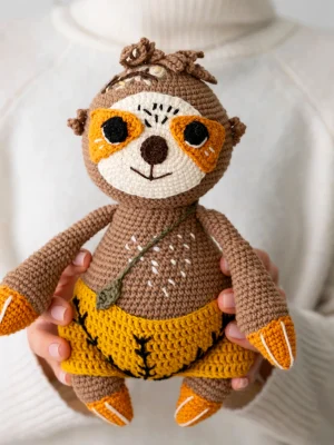 Muñeco tejido perezoso